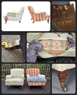 A             pair of Howard and Son matching 'Bridgewater' armchairs: Image 3