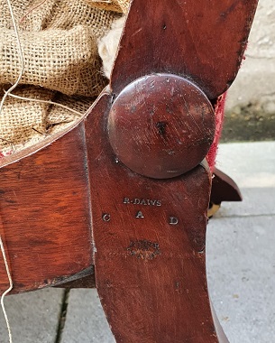 A   William IV mahogany reclining armchair: Image 2