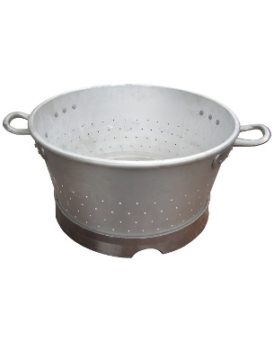 Italian Army stainless steel colanders, circa 1960
