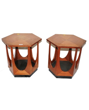 A pair of G-Plan teakwood tables