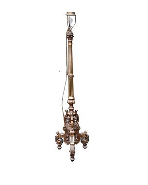 A giltwood lamp standard in Florentine taste: Image 1
