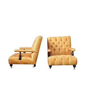 a pair of contemporary armchairs: Image 2
