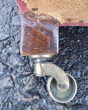 A  deep seated Edwardian 'Bridgewater' design upholstered armchair: Image 2