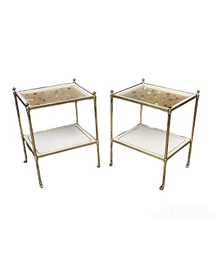 a   fine pair of 'Mallett' two-tier tables: Image 2