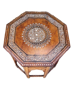 A   Hoshiarpur octagonal table: Image 2