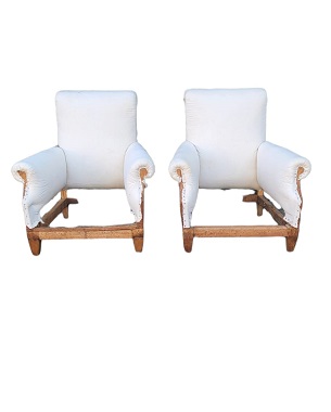 A   pair of Edwardian armchairs: Image 2