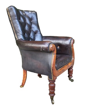 A     William IV Library Armchair: Image 2