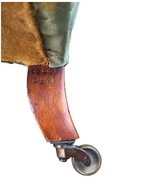 A     early Victorian Howard & Son armchair: Image 2