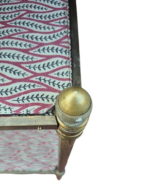 A          brass two-tier table: Image 2