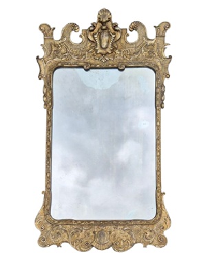 a           fine looking George II-style gitlwood mirror