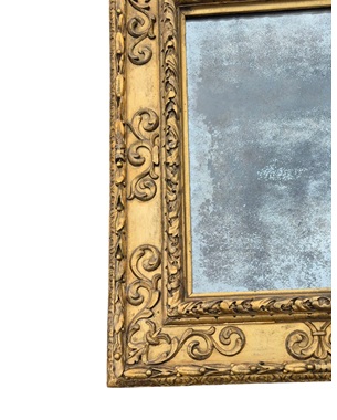 A            Florentine giltwood mirror: Image 2