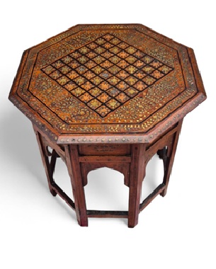 A                Hoshiarpur octagonal table