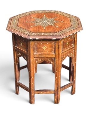 a                                          Hoshiarpur octagonal table